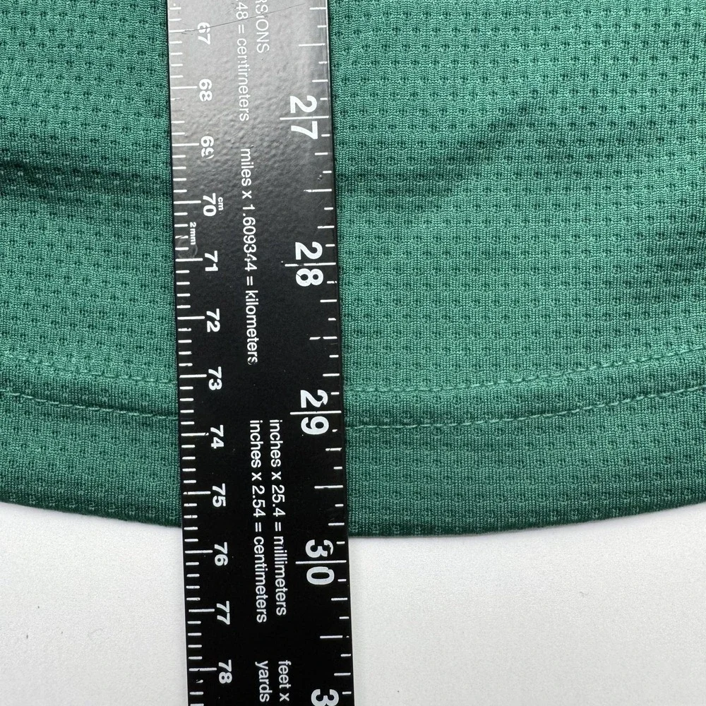 Baylor Bears Shirt Polo Mens Medium Green NCAA Basketball Adidas Short Sleeve